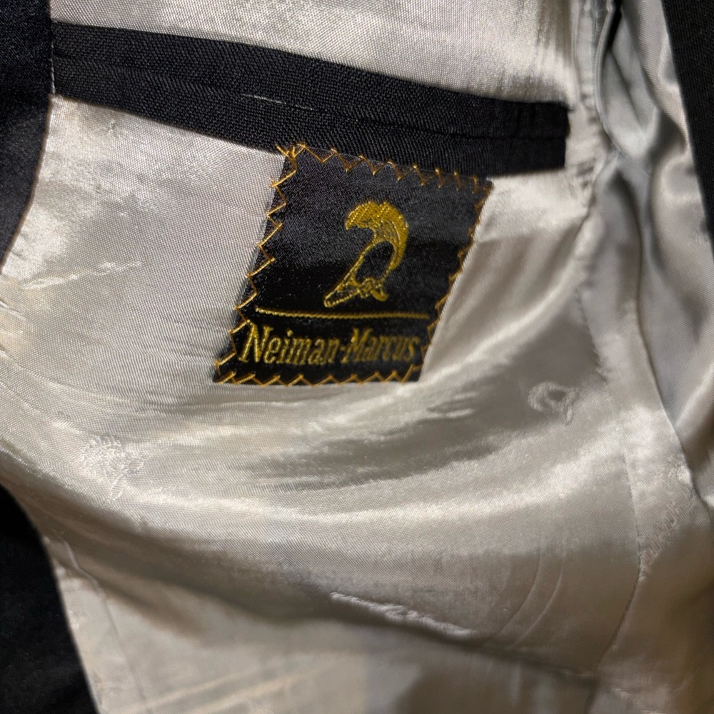 Vintage Men's Black Tuxedo with Pants - Neiman Marcus 40s - Picture 3 of 10